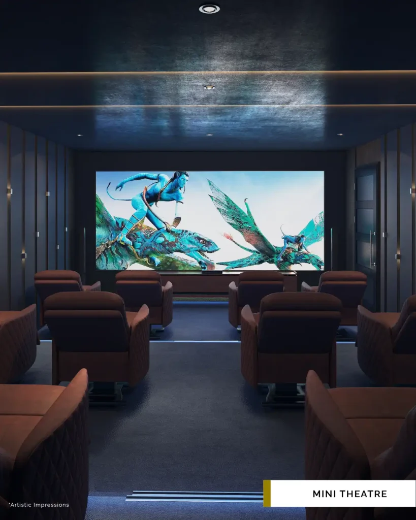 majestique aravali render image of mini theater